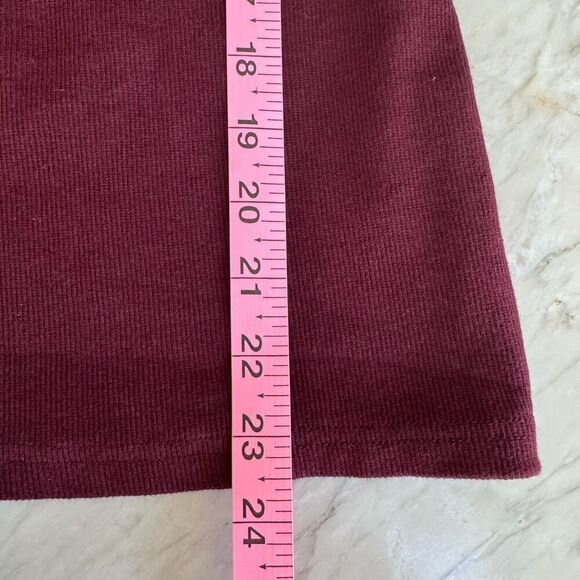 Anthropologie Dolan Left Coast Collection Ruffled V-Neck Top blouse ribbed M - Picture 7 of 7